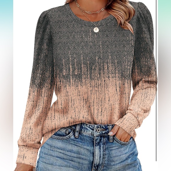 Beautiful gradient patterned blouse - Picture 2 of 6